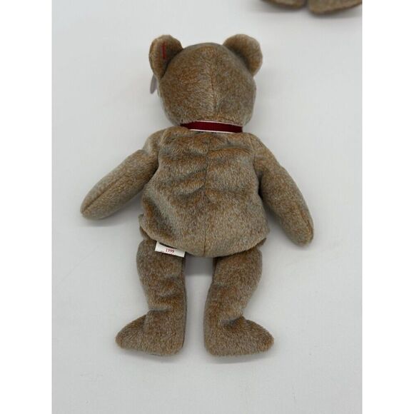 TY Beanie Baby 1999 The Signature Bear Stuffed Animal Toy NEW LOT OF 2 - Picture 3 of 8